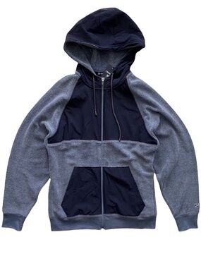 Daniel Cremieux Nwt Blue Heather Full Zip Fleece Hoodie Hooded Sweater Jacket XL